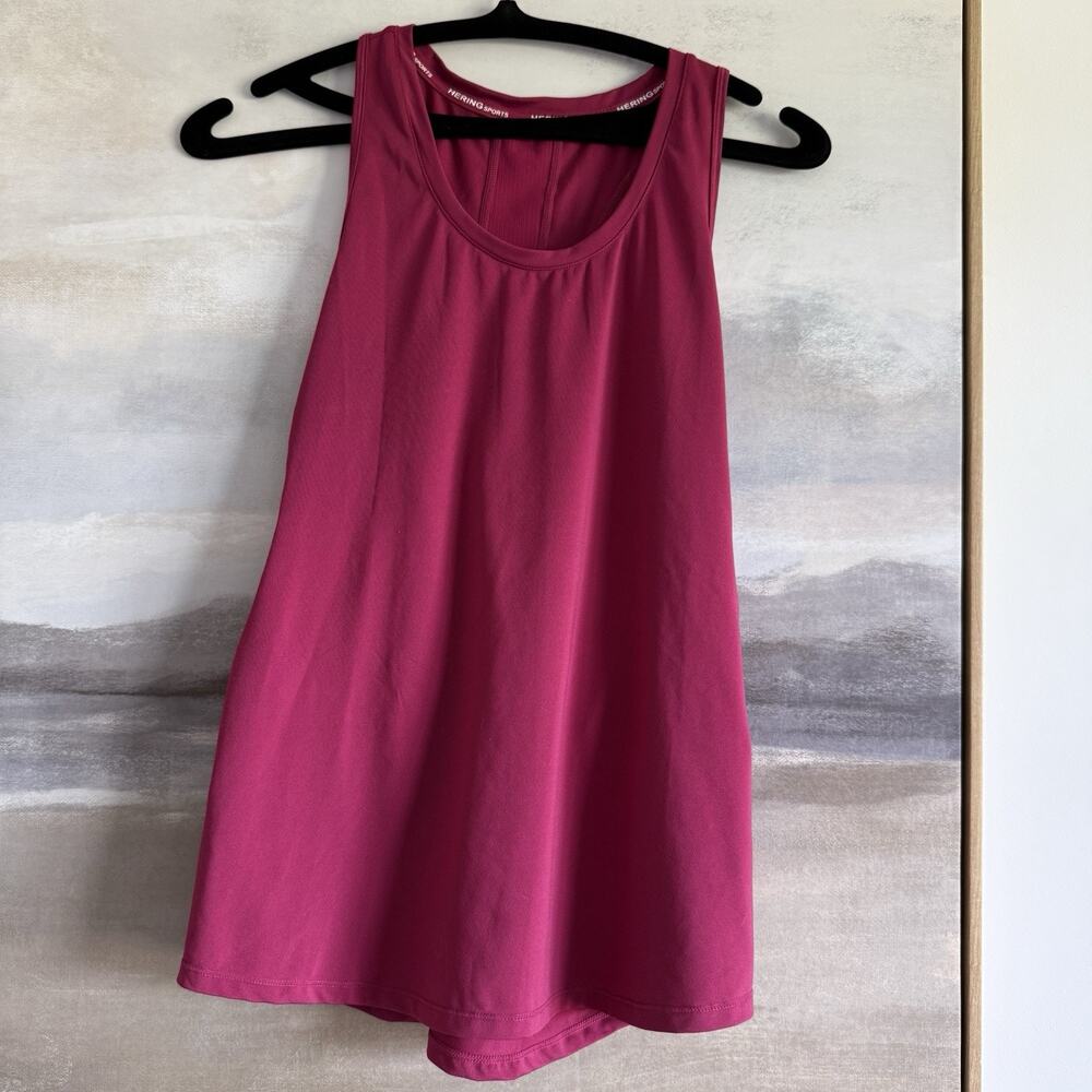 Hering Sports Athletic Tank Fuchsia Size large
